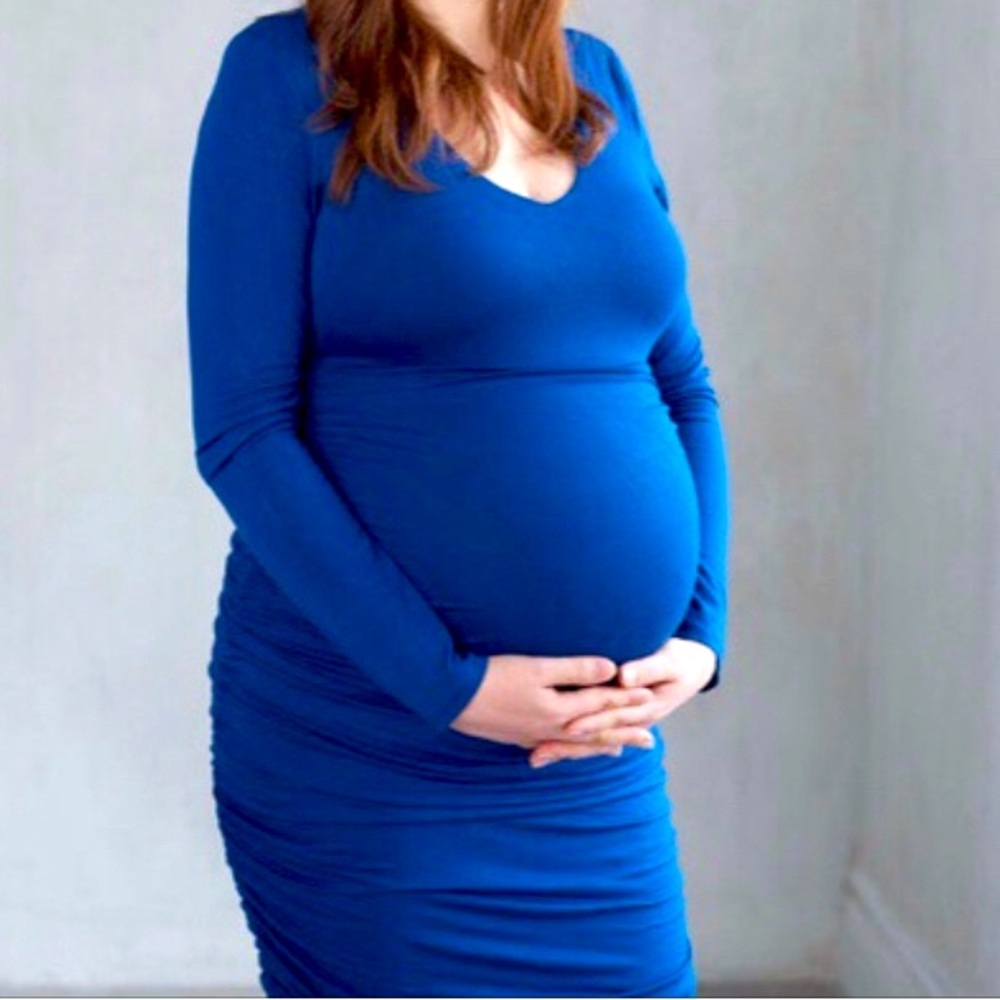 Blue Maternity Dress